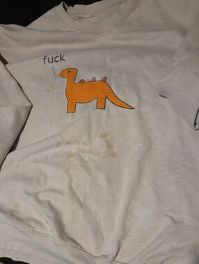 Quirky Novelty Dino Graphic (F***) Sweatshirt